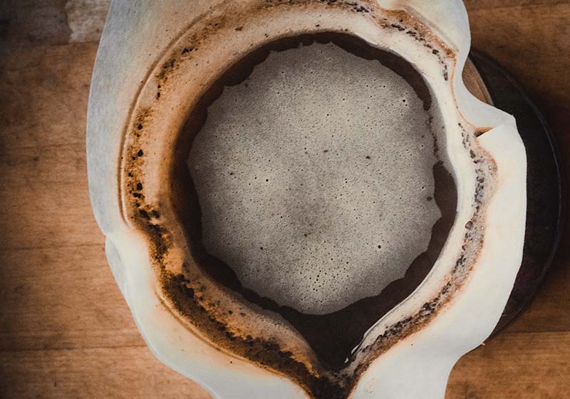 Coffee brewing in a chemex